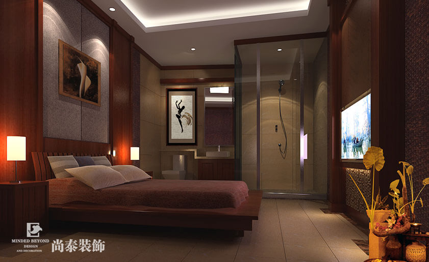 桑拿休閑會(huì)所裝修效果圖-華策桑拿