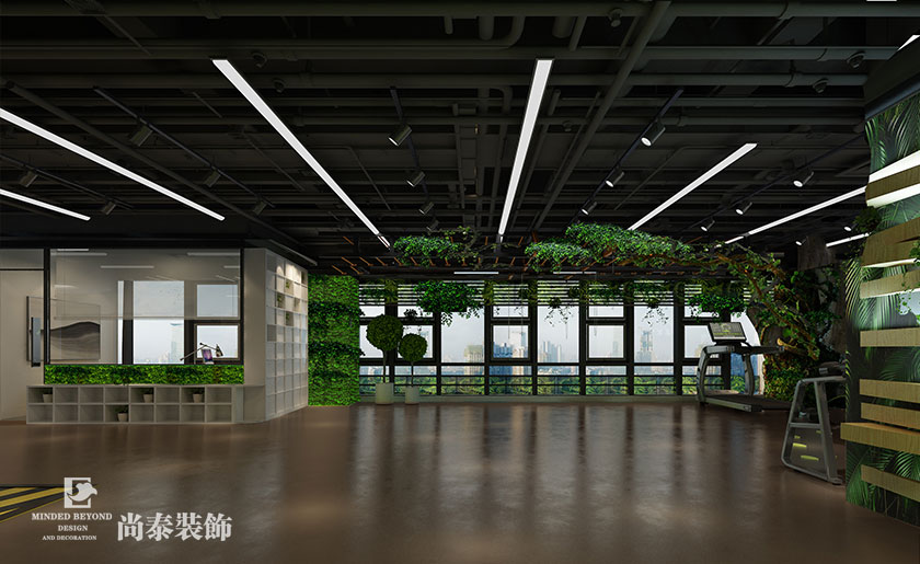 200㎡叢林風健身會所裝修設計 | 中康院