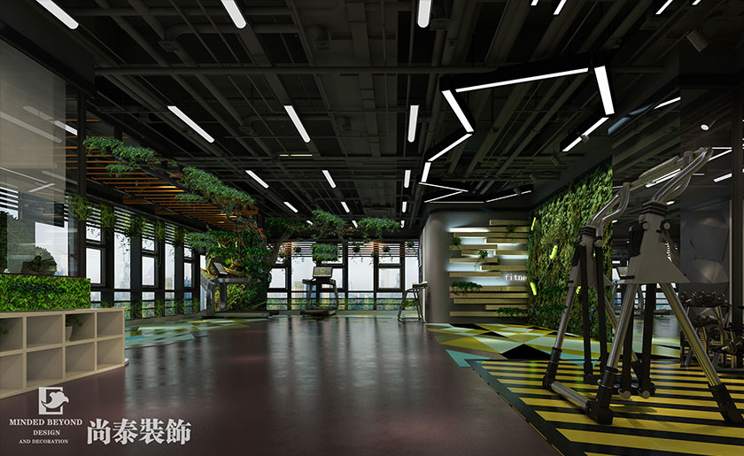 200㎡叢林風健身會所裝修設計 | 中康院
