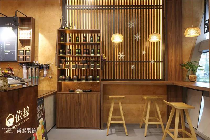茶飲區裝修實景圖