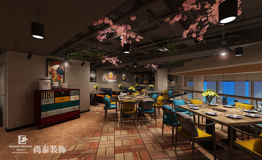 410㎡工業風格火鍋店裝修 | 沸騰火鍋