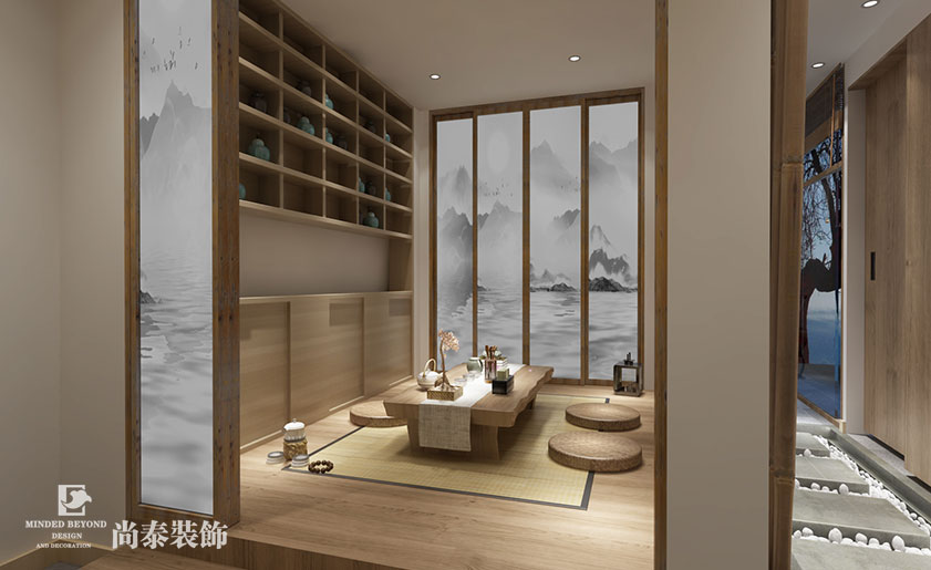 100㎡中式風格茶室裝修設計 | 茶閱世界