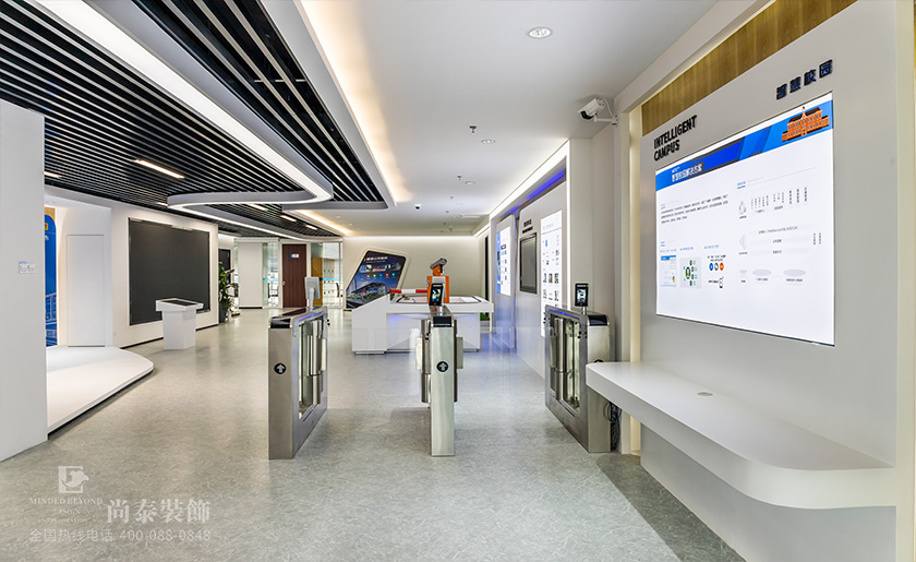 國家級高新技術企業展廳裝修實景圖 | 超頻