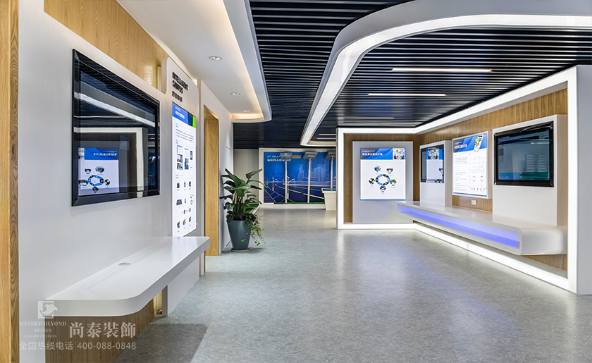 國家級高新技術企業展廳裝修實景圖 | 超頻