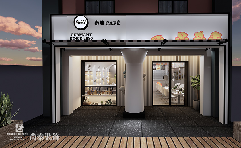 50平米現代風格玩偶飲品店設計 | Steiff泰迪