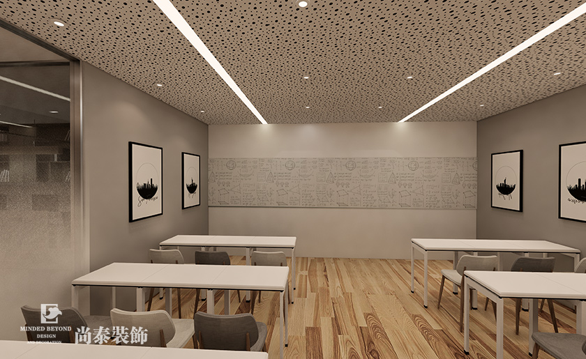 200㎡現代簡約教育培訓機構裝修設計 | 成就未來教育