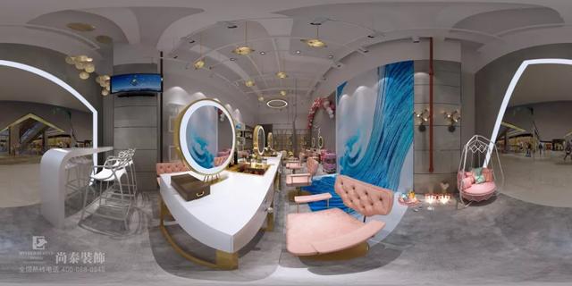 工業風理發店裝修效果圖