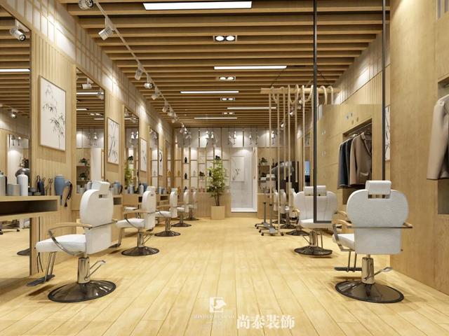 日式風理發店裝修效果圖