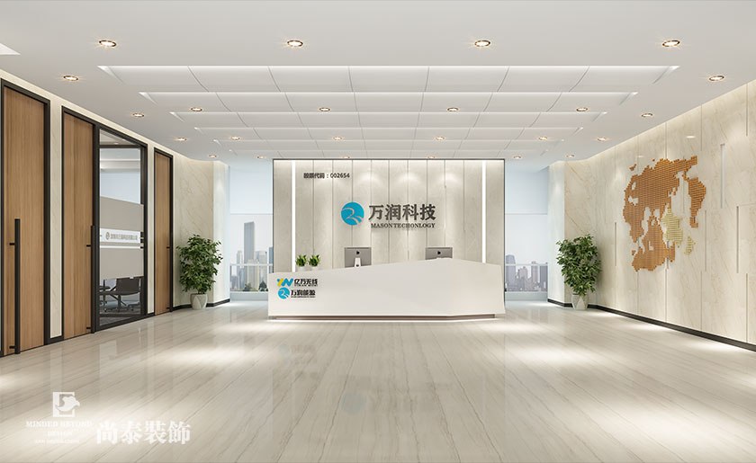 1700㎡上市LED產業(yè)科技公司辦公室裝修設計 | 萬潤科技