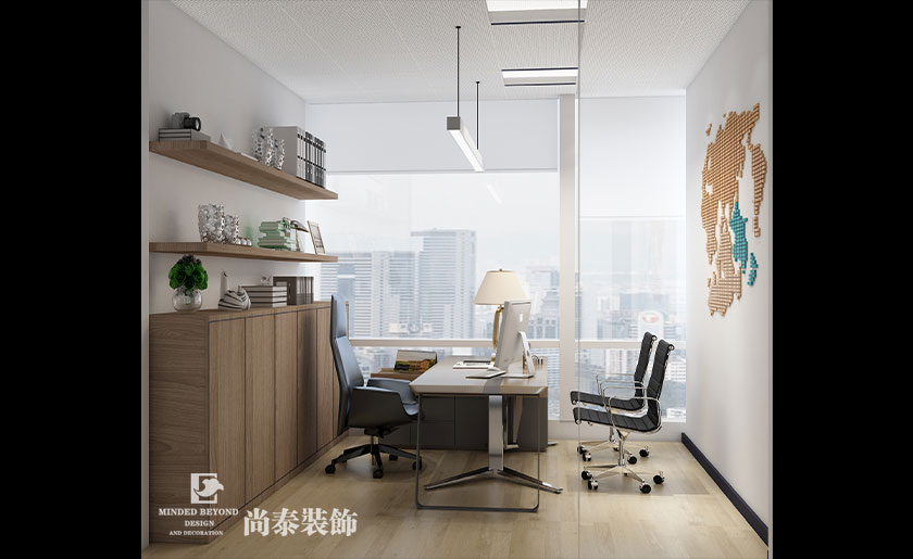 1700㎡上市LED產業(yè)科技公司辦公室裝修設計 | 萬潤科技