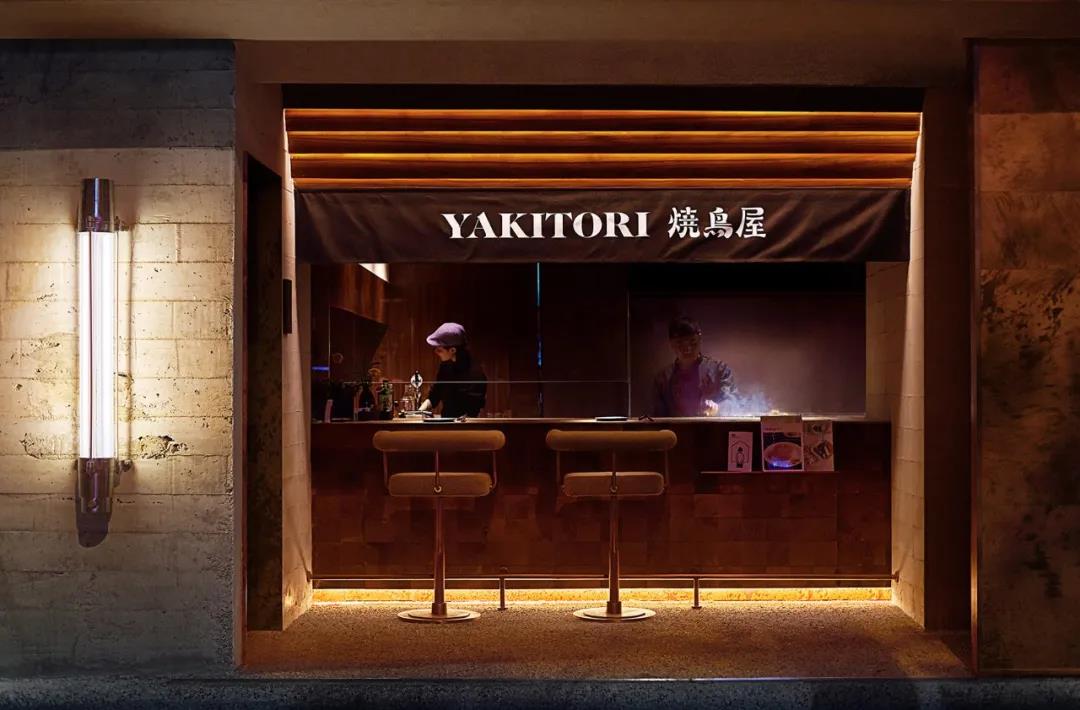 日式餐飲店裝修設(shè)計(jì)，明暗與線條對(duì)比