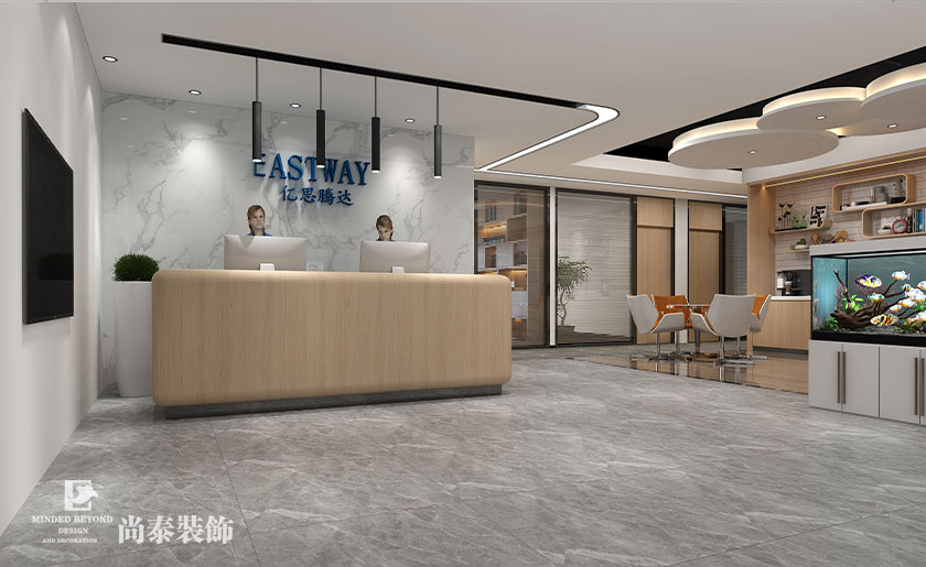 600㎡電子科技公司辦公室裝修設計 | 億思騰達