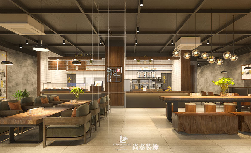 200㎡工業風早餐店裝修設計 | 蝸牛客棧