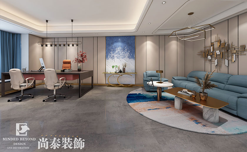 100㎡外貿電子公司辦公室裝修設計 | 長源電子
