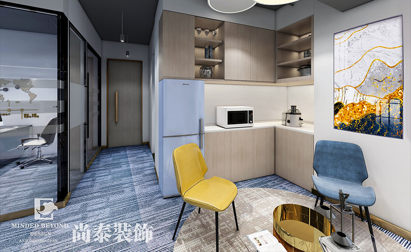 100㎡外貿電子公司辦公室裝修設計 | 長源電子