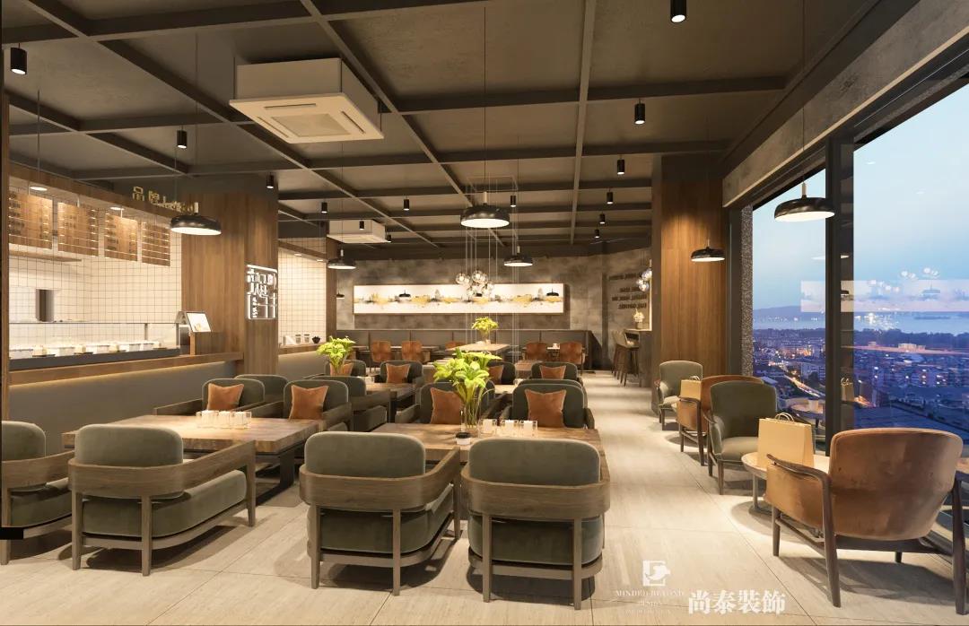 200㎡早餐店就餐區裝修效果圖