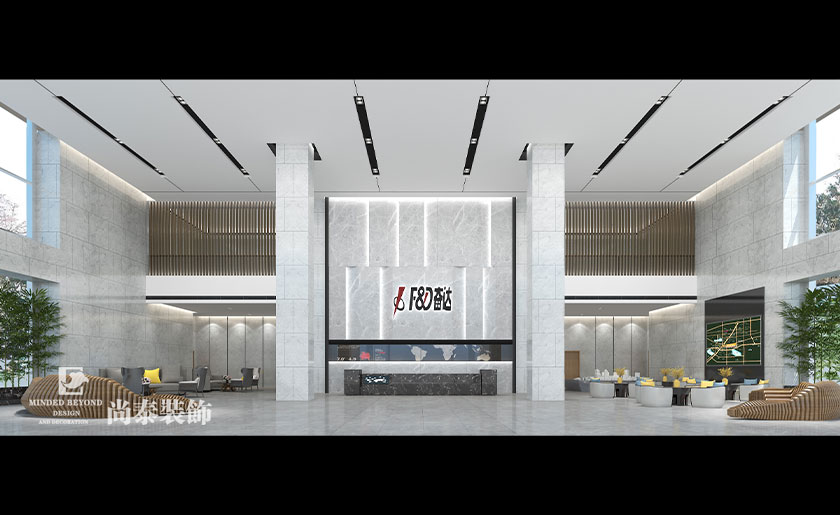3000平米上市公司辦公室實驗室展廳裝修效果圖 | 奮達科技
