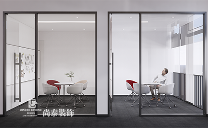 深圳龍崗區智能科技型寫字樓辦公室裝修設計案例