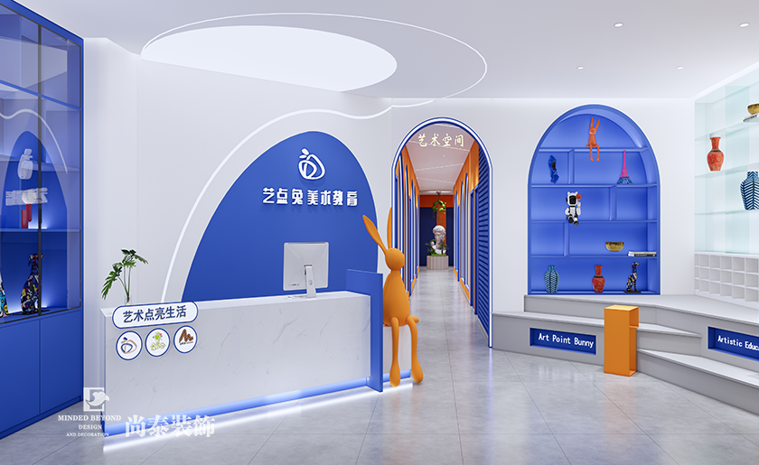 深圳寶安區教育培訓公司辦公室裝修設計效果