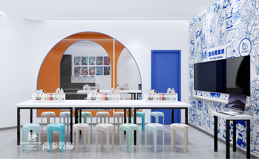 深圳寶安區教育培訓公司辦公室裝修設計效果