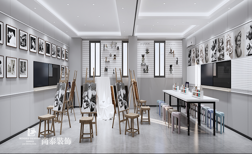 深圳寶安區教育培訓公司辦公室裝修設計效果