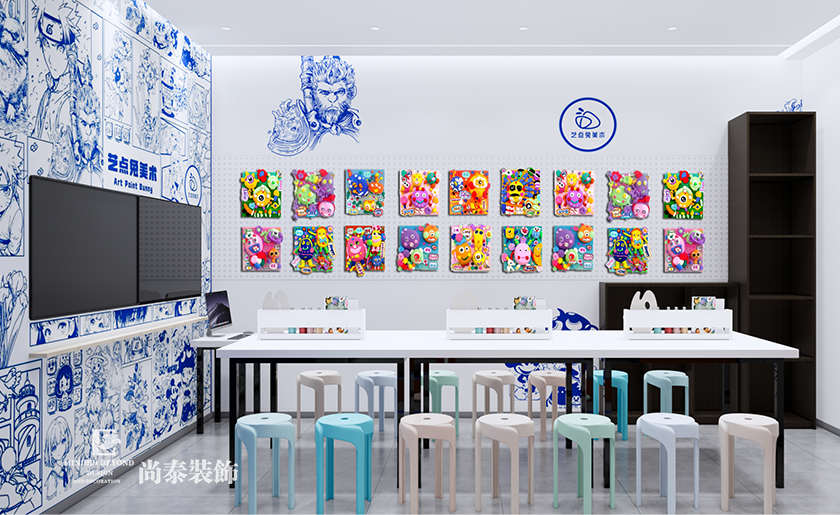 深圳寶安區教育培訓公司辦公室裝修設計效果