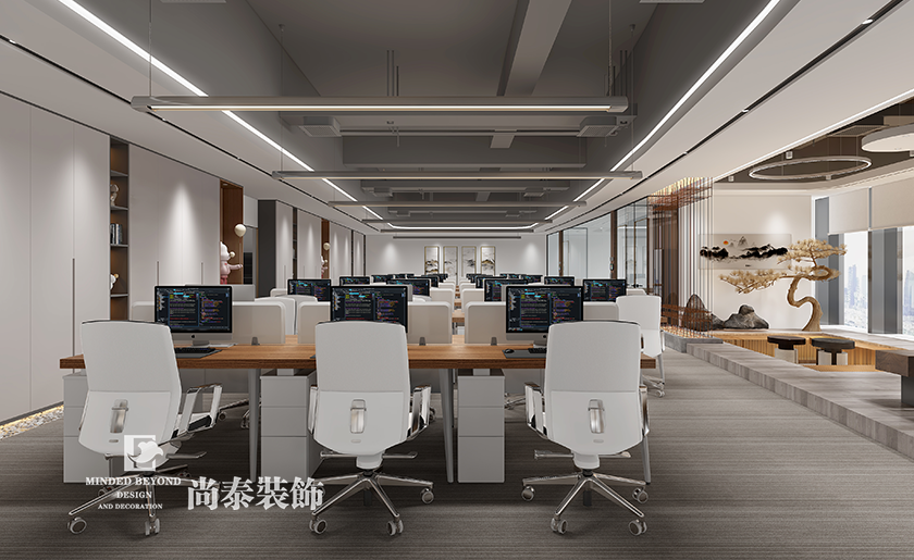 深圳龍崗區網絡公司辦公室裝修效果案例